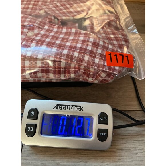 Banana Republic Mens XL Red White Checkered Plaid Button Down Long Sleeve Shirt - Picture 9 of 9